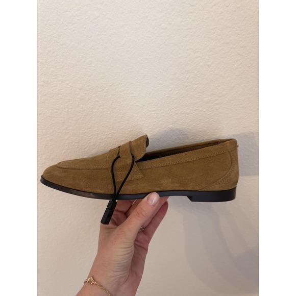 Zara Shoes Womens Size 5.5 Brown Suede Loafers Slip On Cushioned Flats - Picture 12 of 16